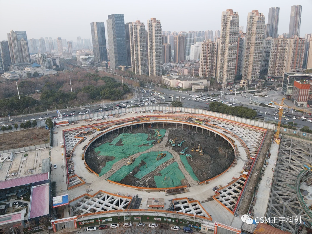 2023完美開端！上海金泰SMC工法鉆機助力武漢廣電全媒體中心項目